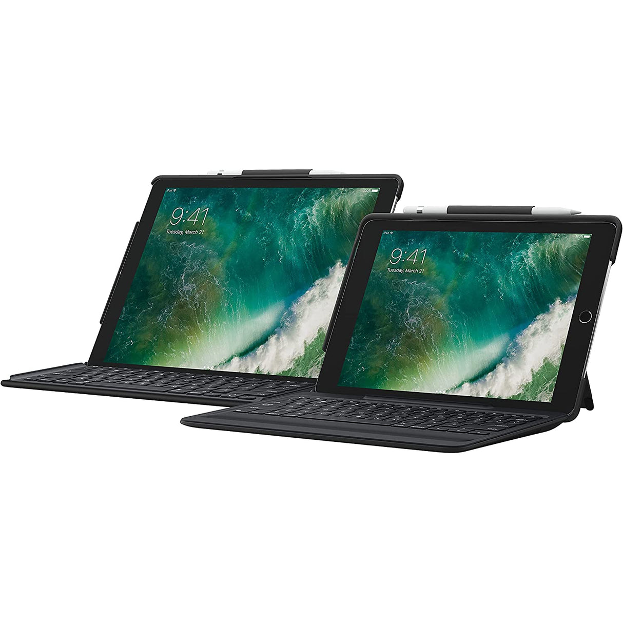 Logitech Slim Combo Detachable Keyboard for iPad Pro 12.9-Inch - Black