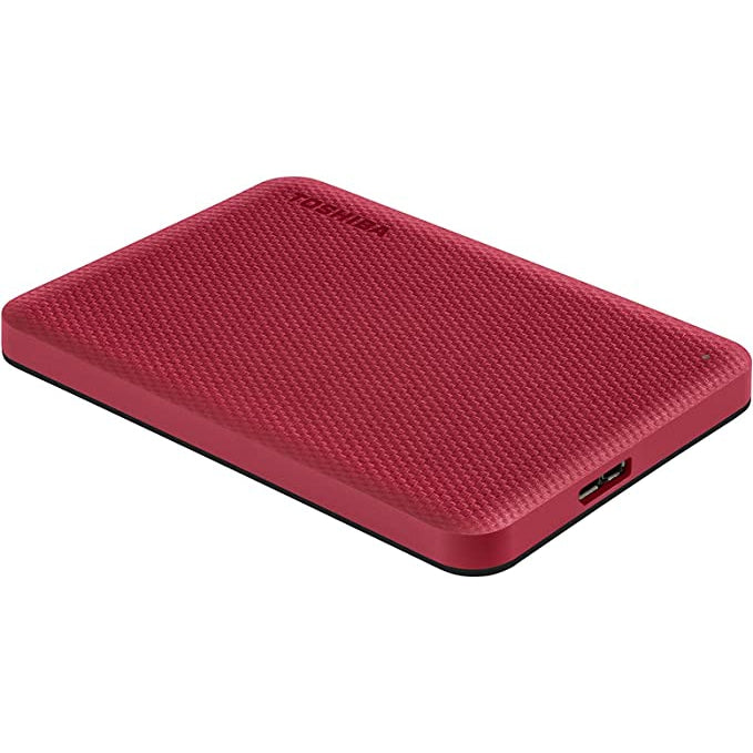Toshiba Canvio Advance, Portable Hard Drive, 1TB, Red