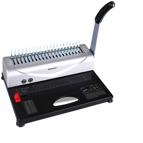 MakeEasy Binding Machine, 21-Hole, 450 Sheet, Comb Binding Machine