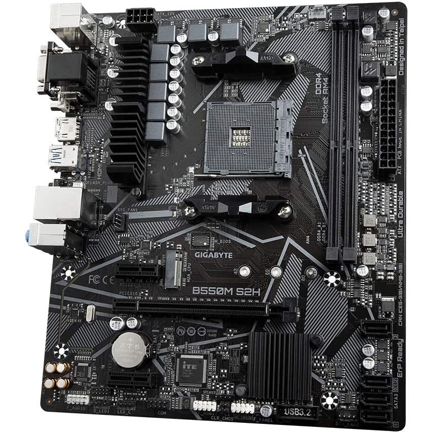 Gigabyte B550M S2H mATX Motherboard for AMD AM4 CPUs