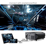 GooDee 6800L HD Video Projector, Black