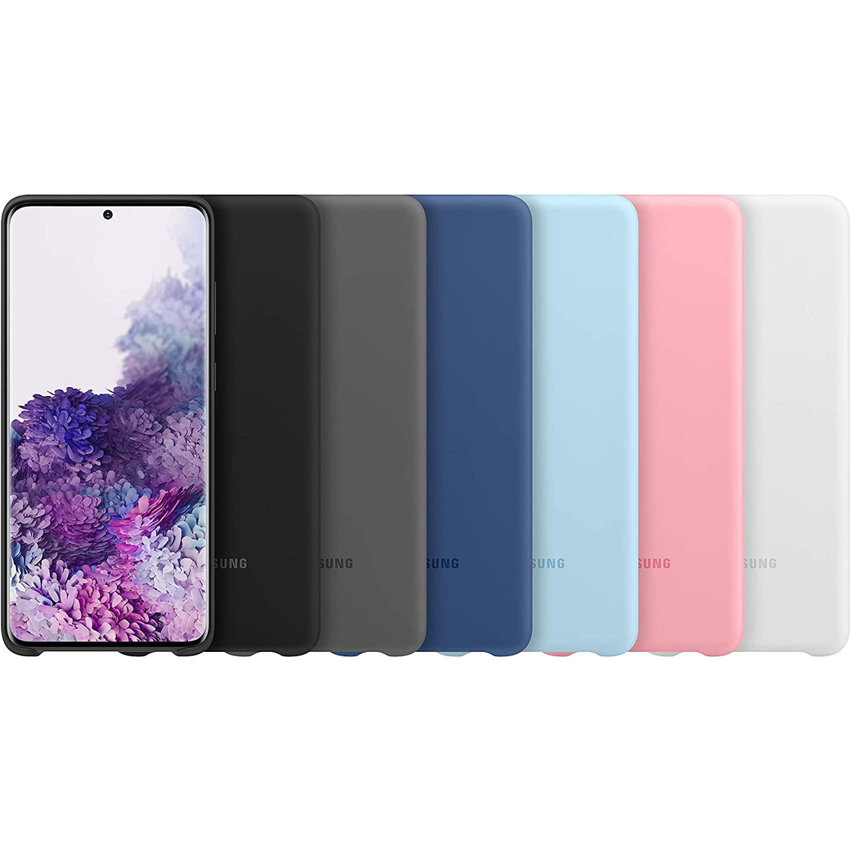 Samsung Original Galaxy S20+Plus 5G Silicone Cover Mobile Phone Case, Black - New
