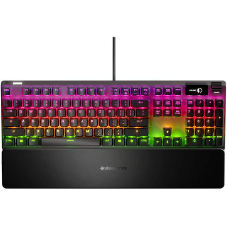 SteelSeries Apex 7 - Mechanical Gaming Keyboard - OLED Display - Red Switches - English (QWERTY) Layout