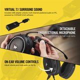 Corsair HS60 Multiplatform Surround Stereo Gaming Headset - Black