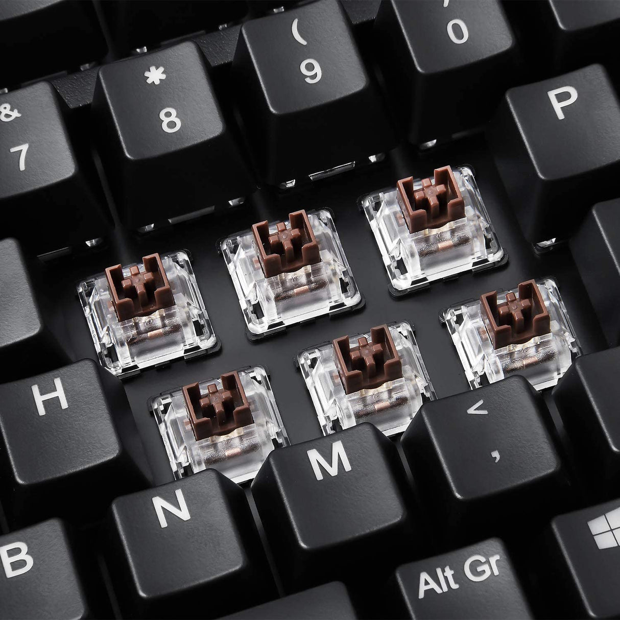 Perixx PERIBOARD-322 Large Trackball Mechanical Keyboard RGB Backlit, US English Layout