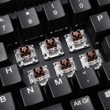 Perixx PERIBOARD-322 Large Trackball Mechanical Keyboard RGB Backlit, US English Layout