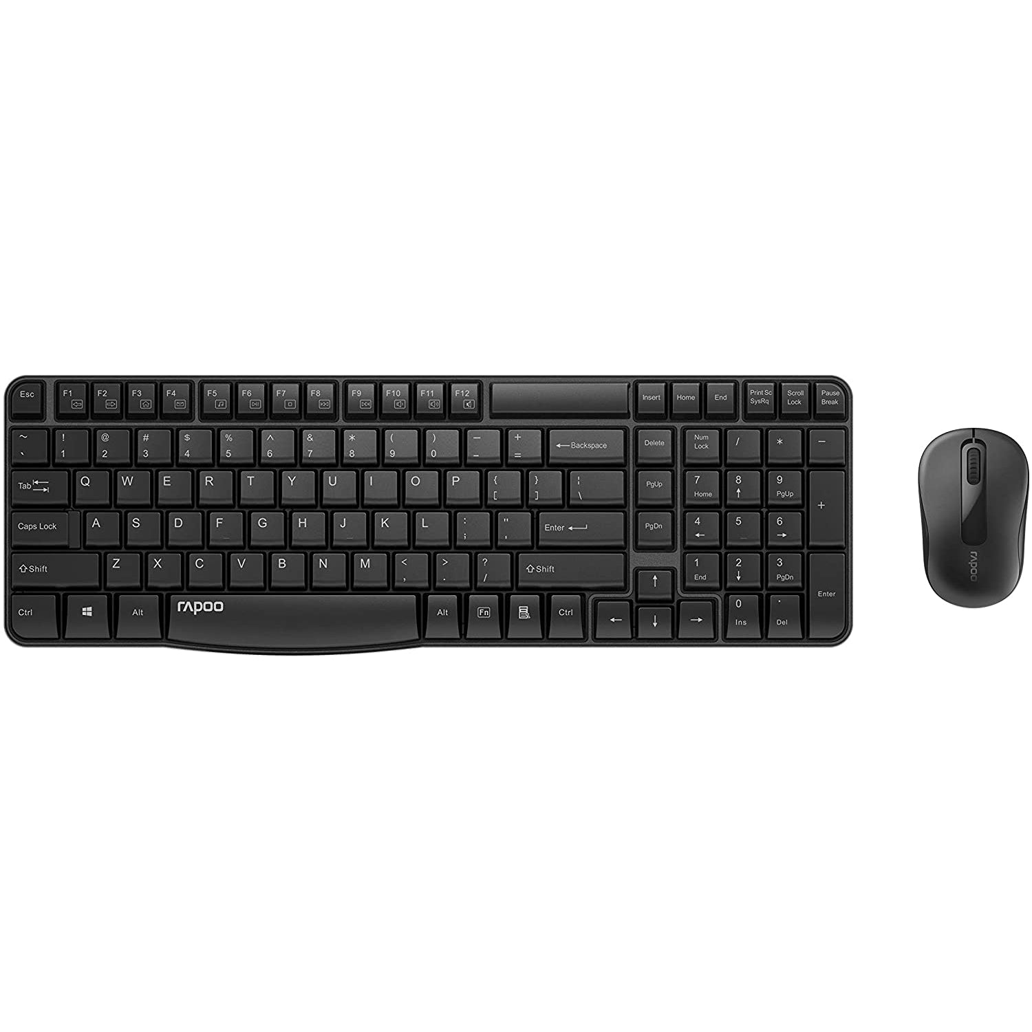 Rapoo X1800S Wireless Keyboard & Mouse Set - Black