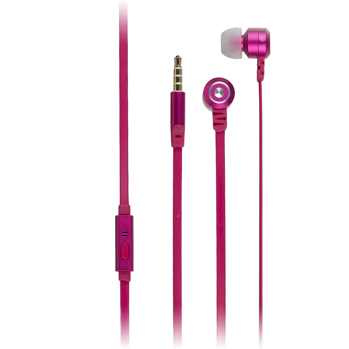 Kit Fresh Ribbons In Ear Headphones with Microphone - Pink