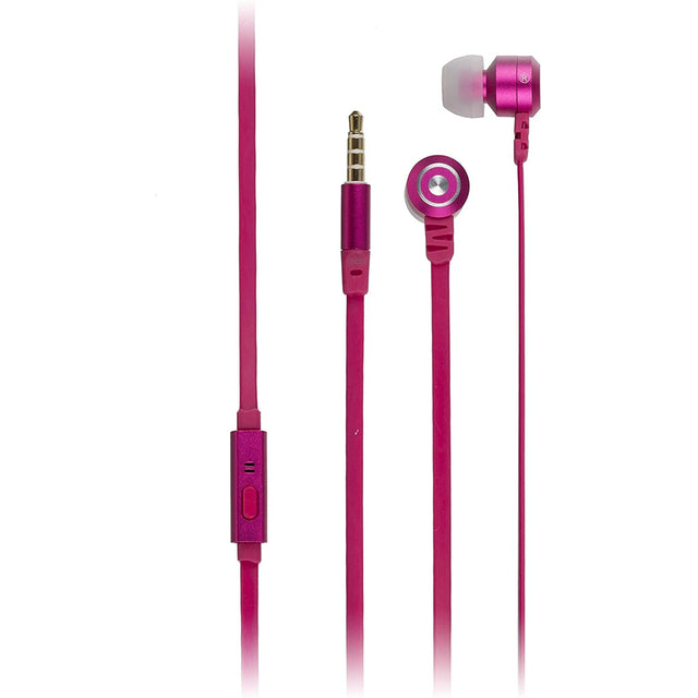 Kit Fresh Ribbons In Ear Headphones with Microphone - Pink
