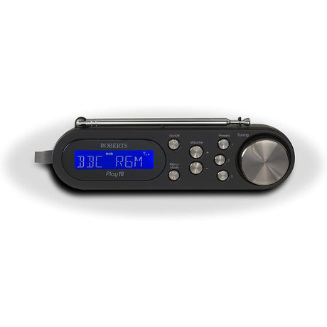 Roberts Radio Play10 DAB/DAB+/FM Digital Radio, Black - Refurbished Good