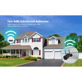 Kamtron ZS-GX6S Security CCTV IP Battery Powered Wireless Camera Indoor Outdoor - Black