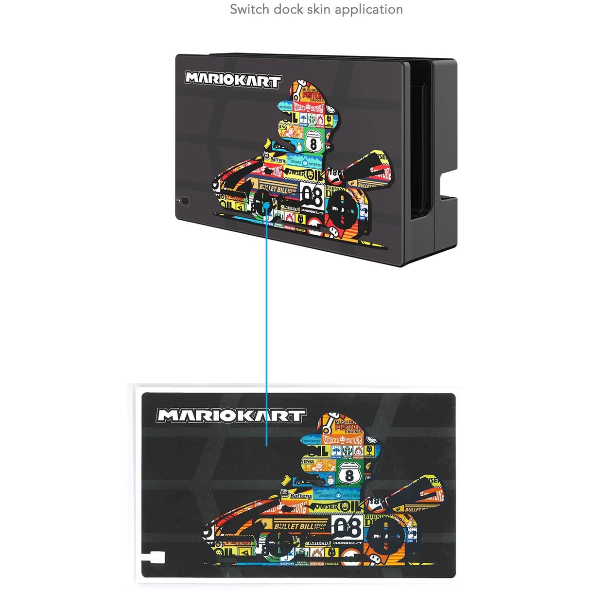 PDP Nintendo Switch Mario Kart Play and Protect Skin - Black