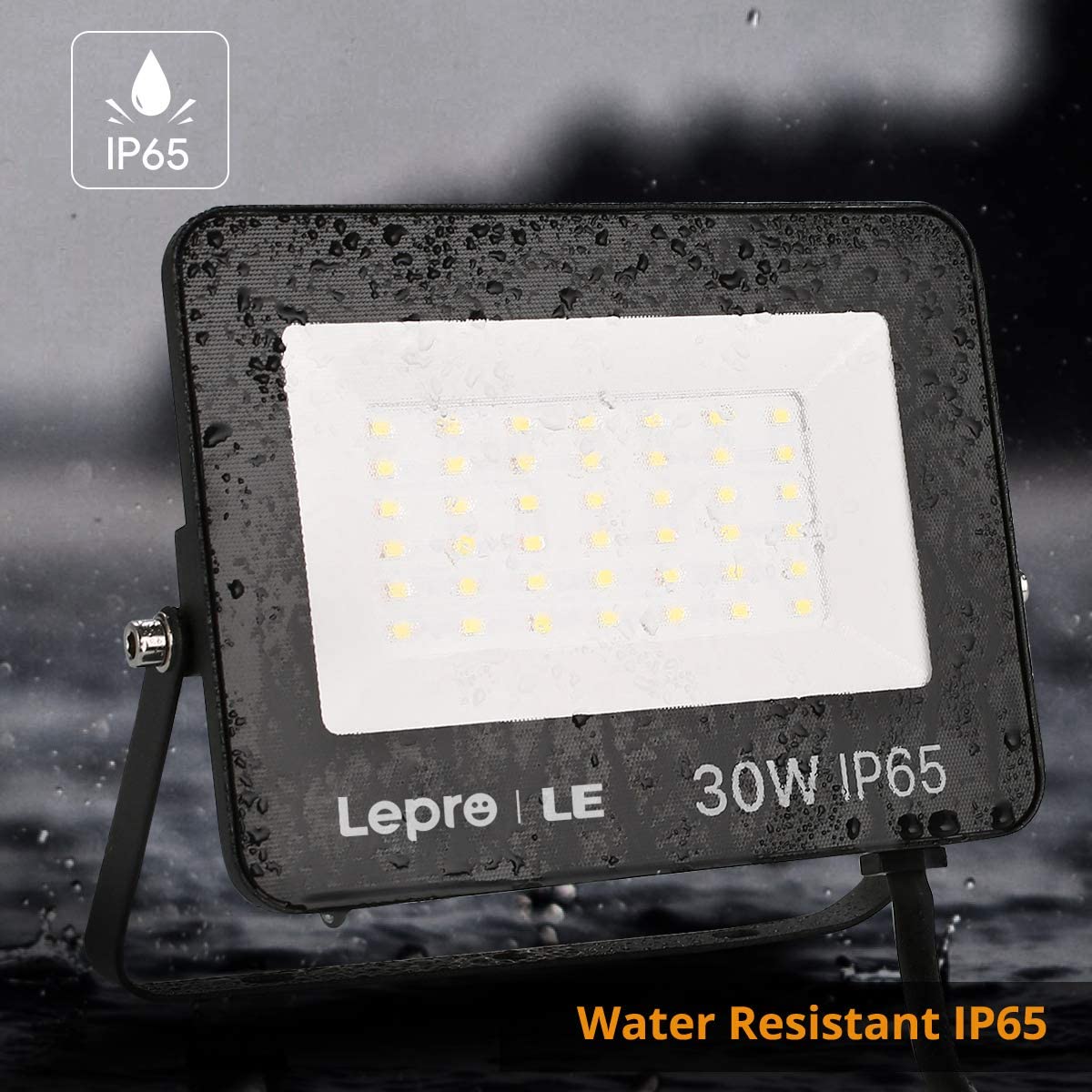 Lepro 30W Led Floodlight Outdoor, 2800 Lumen LED Security Light, 200W Incandescent Lamp Equivalent, Waterproof IP65