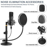 Mayoga USB Microphone 192kHz/24bit Condenser Cardioid Mic Kit