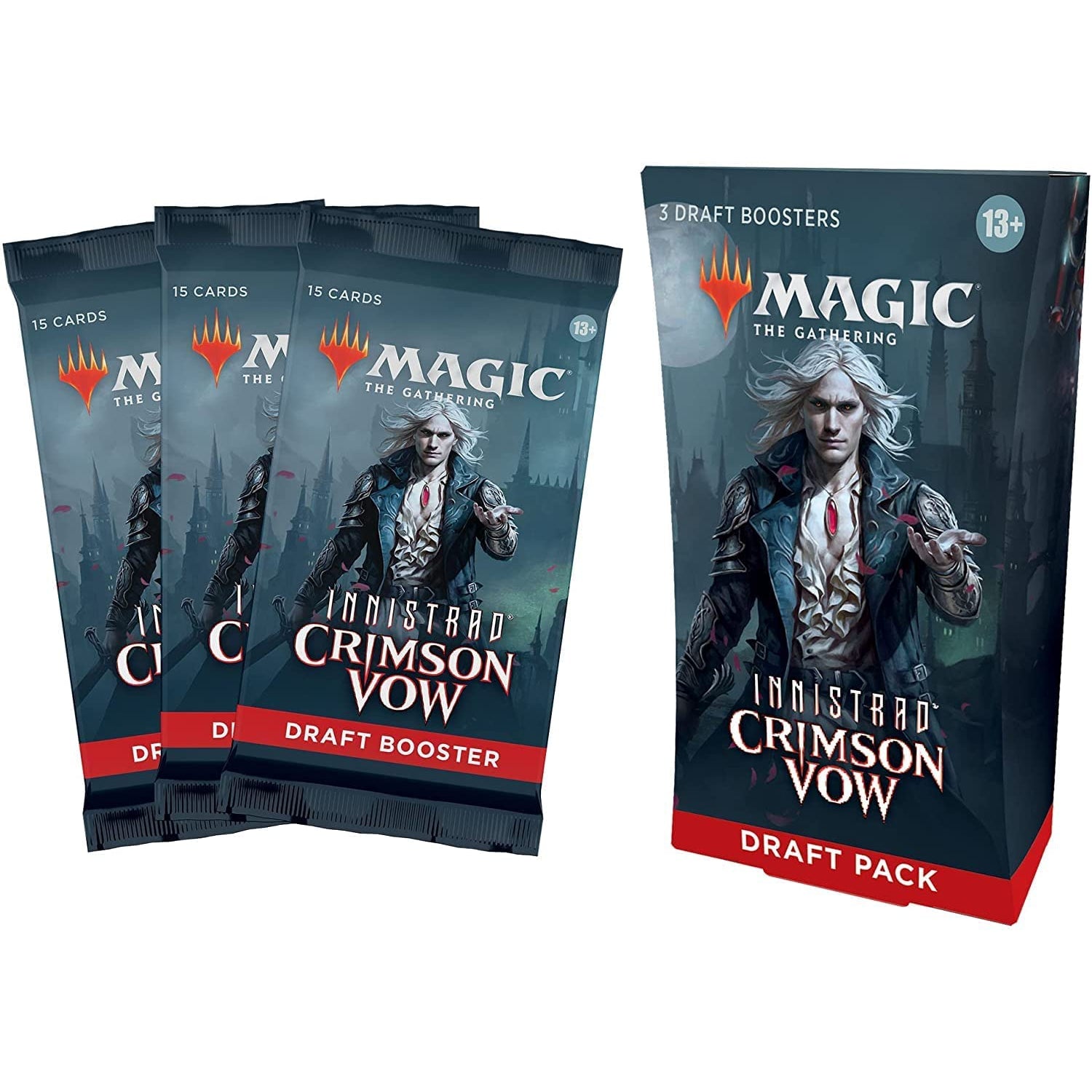 Magic The Gathering Innistrad: Crimson Vow 3-Booster Draft Pack