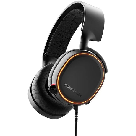 SteelSeries Arctis 5 Gaming Headset, RGB Illumination, PC and PlayStation, Black