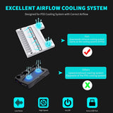 NexiGo Cooling Fans Vertical Stand for PS5 - White