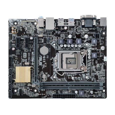 ASUS H110M-K Motherboard, Micro ATX, LGA1151 Socket, H110, USB 3.0