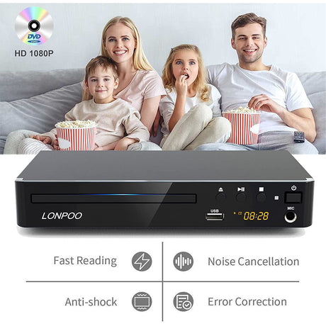 LONPOO LP-099 DVD Player-CD-USB