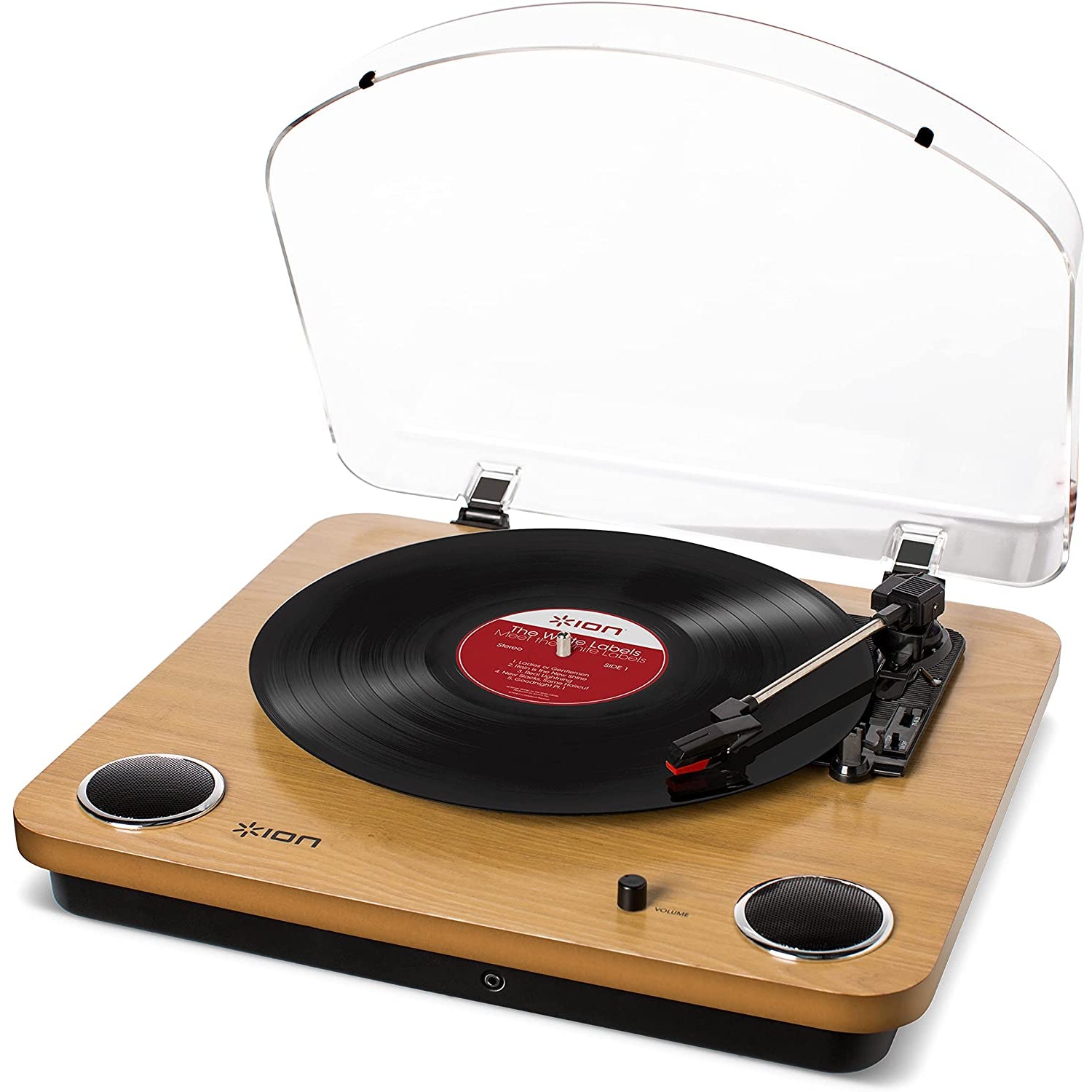 ION Audio Max Vinyl Record Player / Turntable with Built In Speakers - Wood