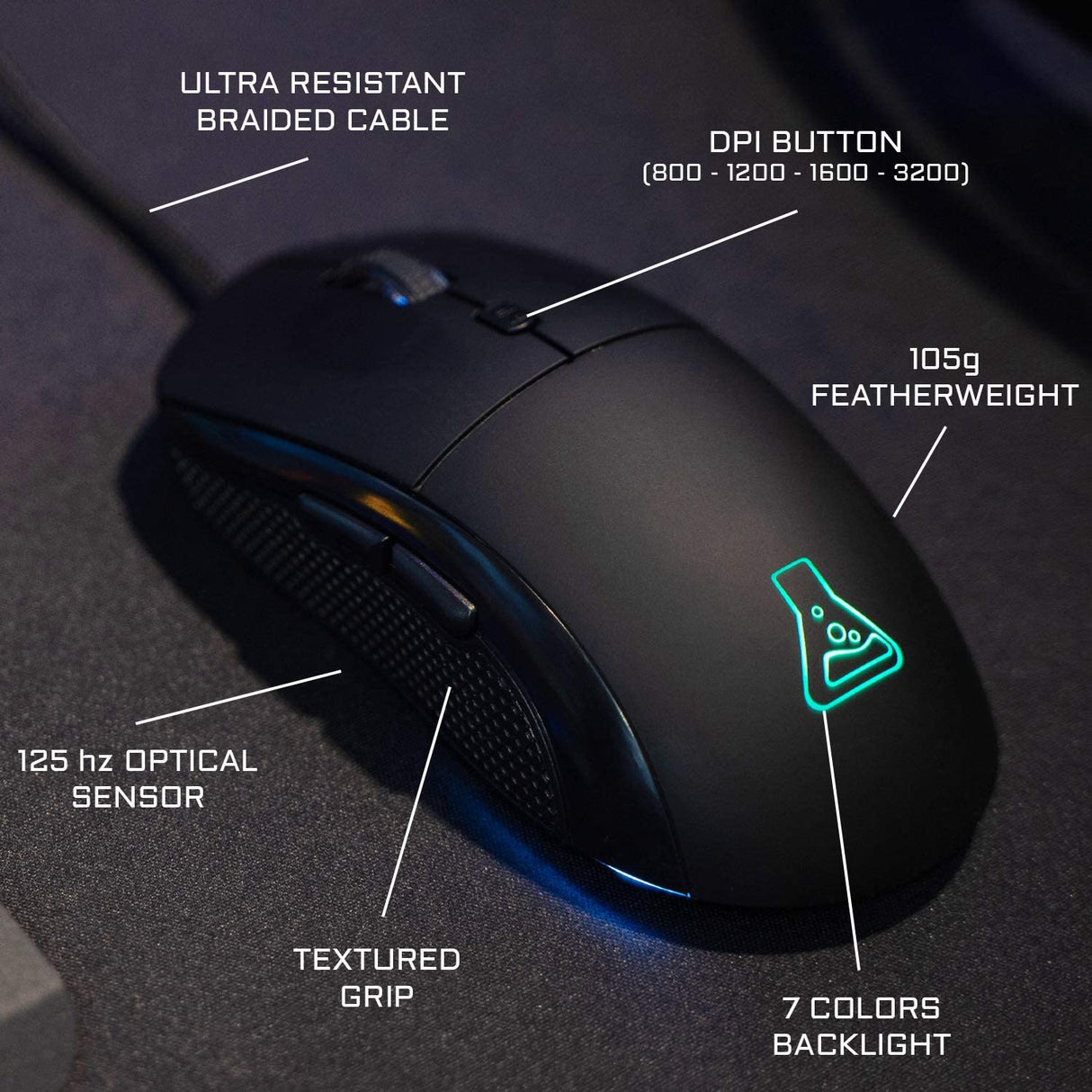 THE G-LAB Combo Selenium - 4-in-1 - Keyboard, Gaming Mouse, Headset, Mouse Pad - Excellent