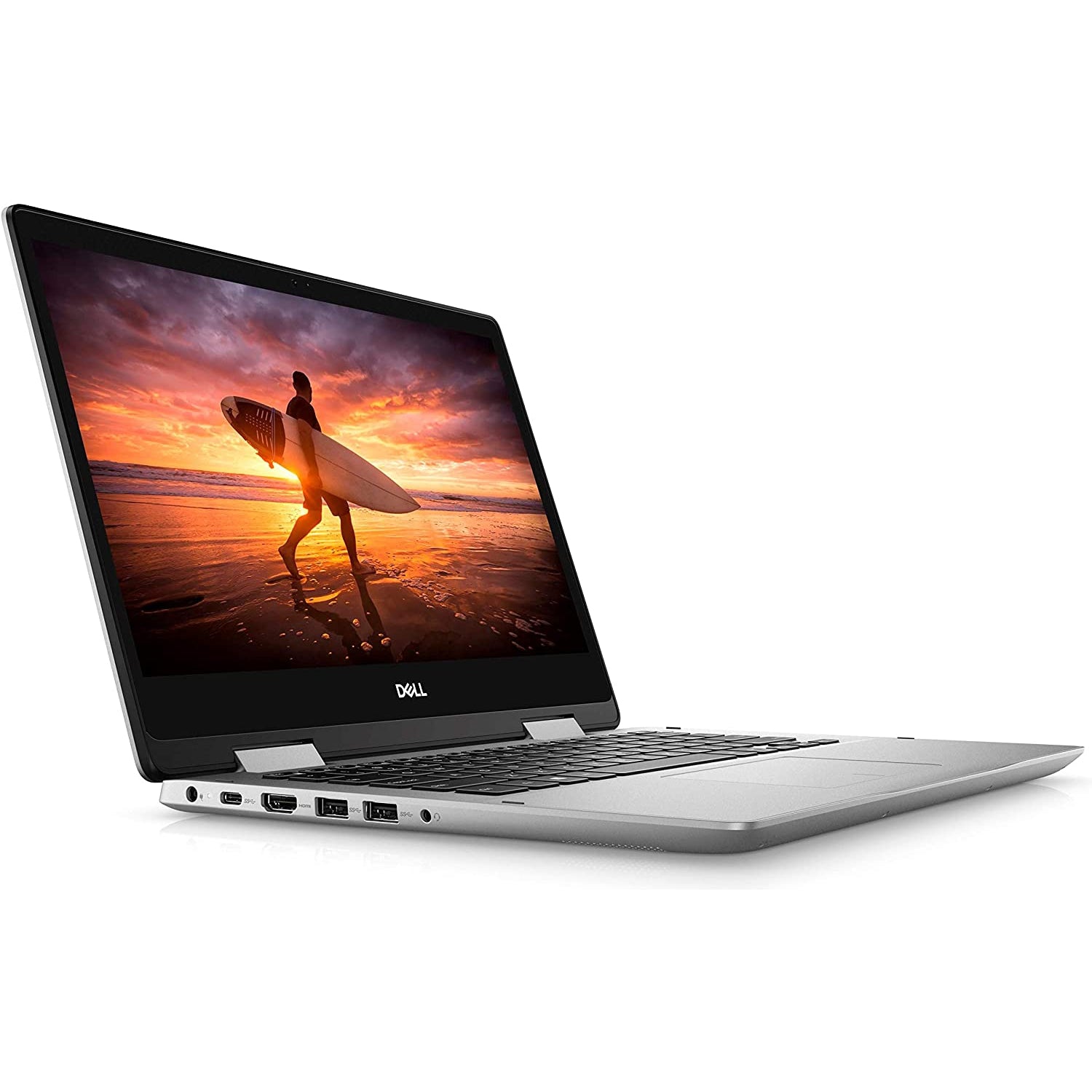Dell Inspiron 14 5482 2-in-1 14" FHD Touchscreen Convertible Laptop Intel Core i5-8265U, 8 GB RAM, 256 GB SSD, Silver