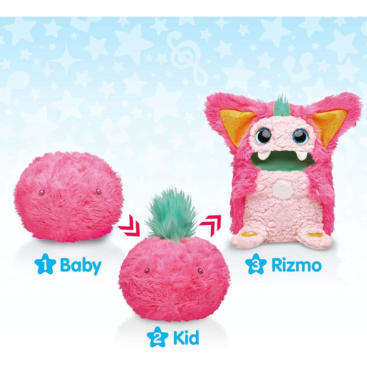 Rizmo Your Evolving Musical Friend, Interactive Plush Kids Toy with Fu
