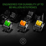 Razer Blackwidow Elite USB Mechanical Gaming Keyboard UK Layout - Green Switches
