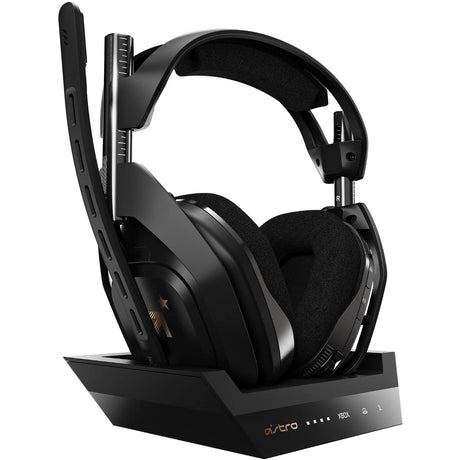 ASTRO Gaming A50 Wireless Gaming Headset + Charging Base Station - Black/Gold