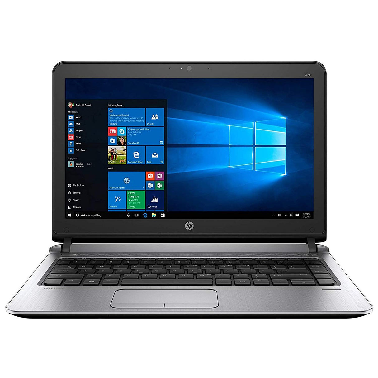 HP ProBook 430 G3 14" Laptop Intel Core i5-6200U 8GB RAM 512GB SSD - Silver - Refurbished Excellent