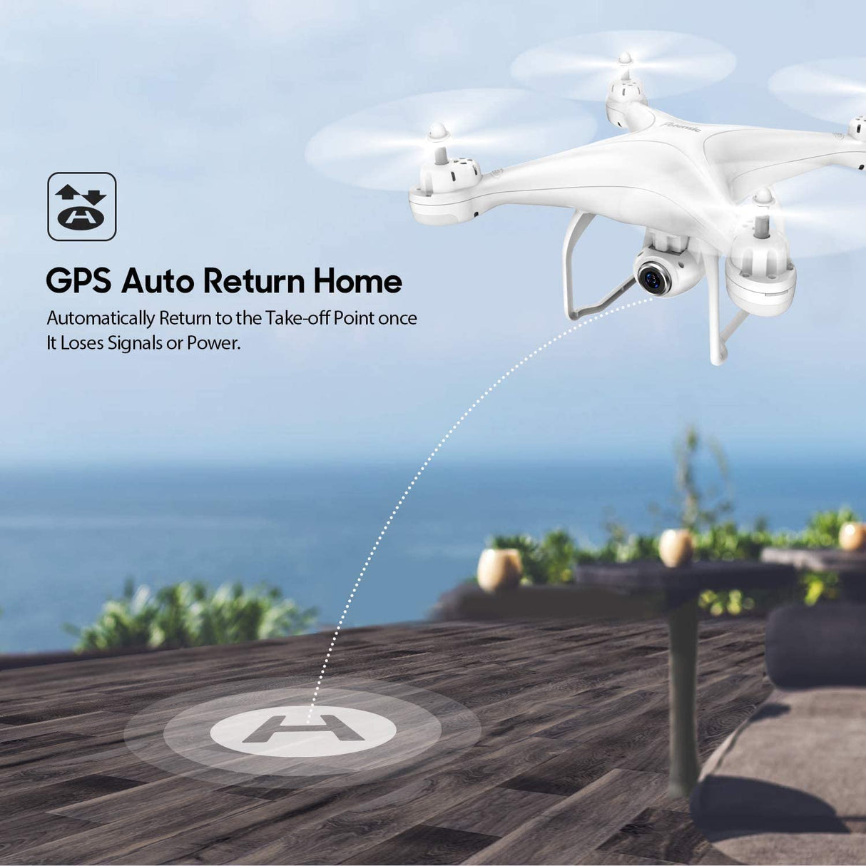 Potensic T25 GPS Drone with HD 2K Camera, FPV RC, Live Video, Dual GPS Return Home, Quadcopter