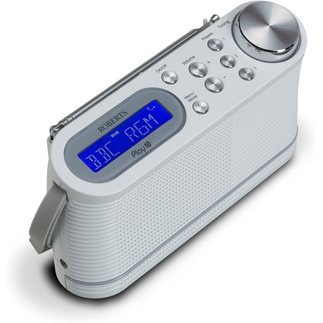 Roberts Radio Play10 DAB/DAB+/FM Digital Radio - White - Refurbished Good