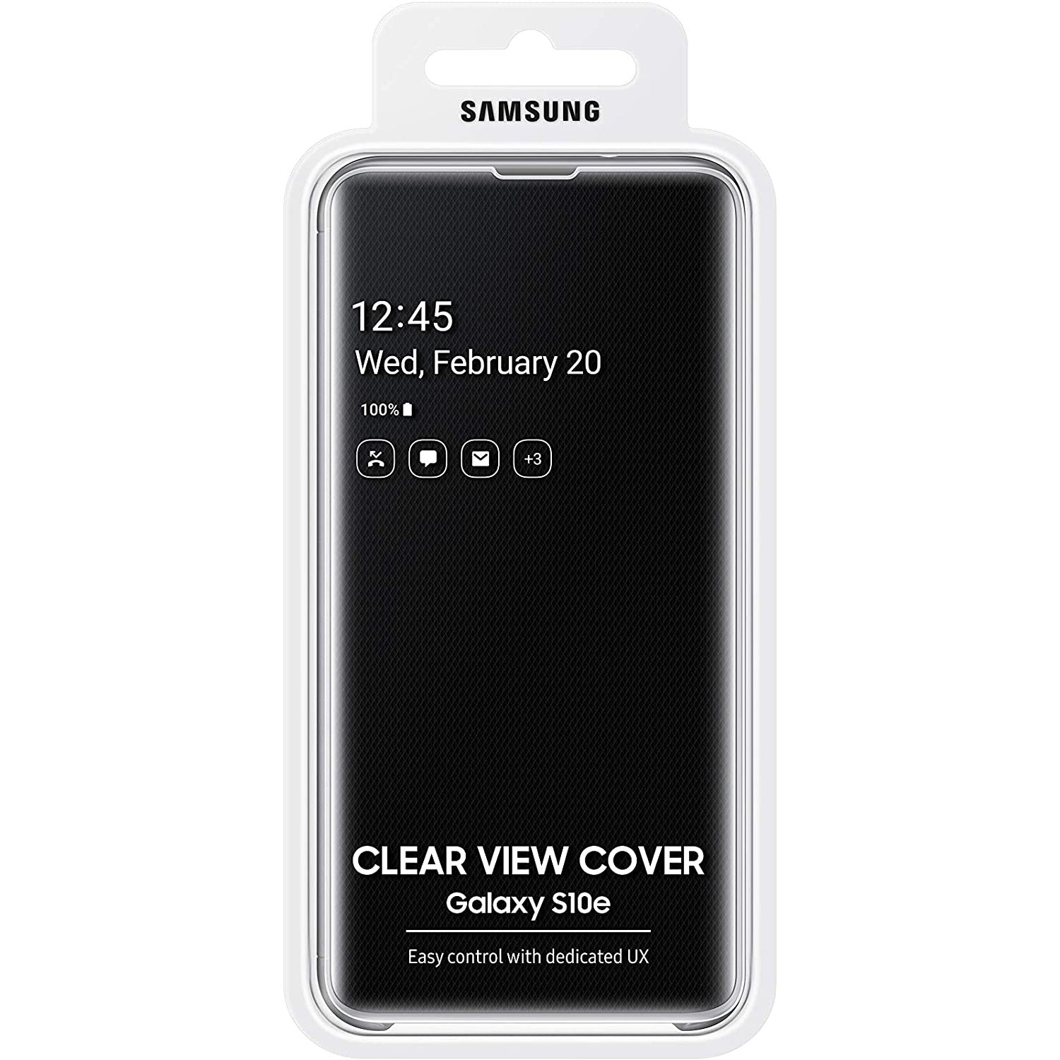 Samsung Galaxy S10e Clear View Cover, Black – Stock Must Go