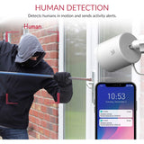 YI Outdoor Camera 1080p, Security Camera IP65 Waterproof, IP Camera With Wifi - White