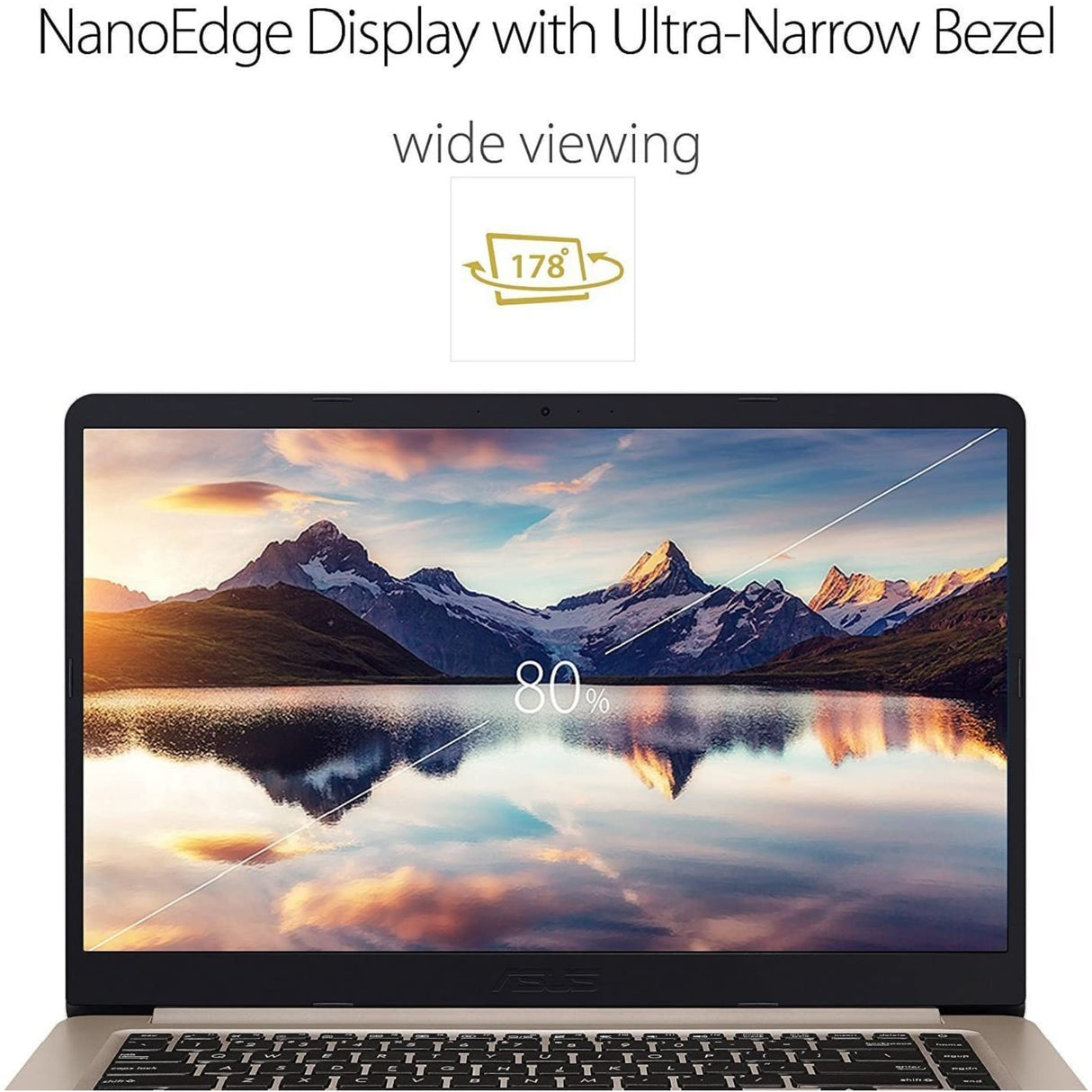 Asus ZenBook 14 UX410UA-GV027T - Intel Core i5-7200U, 8GB RAM, 256GB - Grey