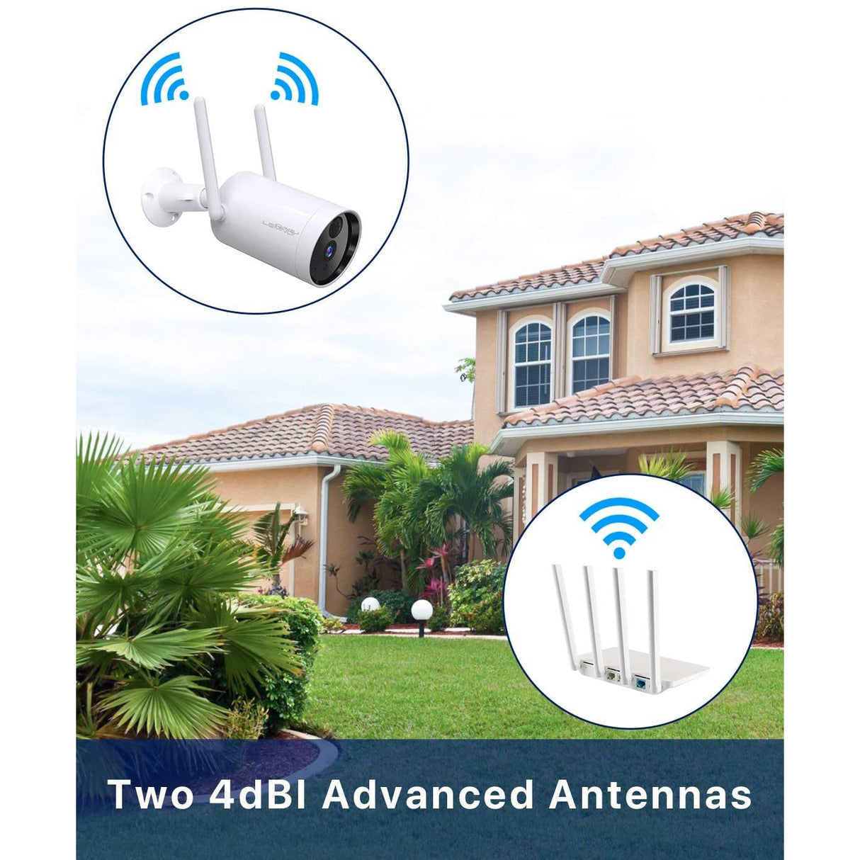 Lemnoi Security Camera Outdoor,10400mAh Rechargeable Battery Wireless Security Camera