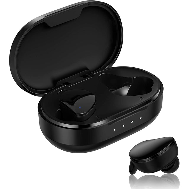 DM Life DM-H100 Bluetooth 5.0 True Wireless Stereo Headphones, Black