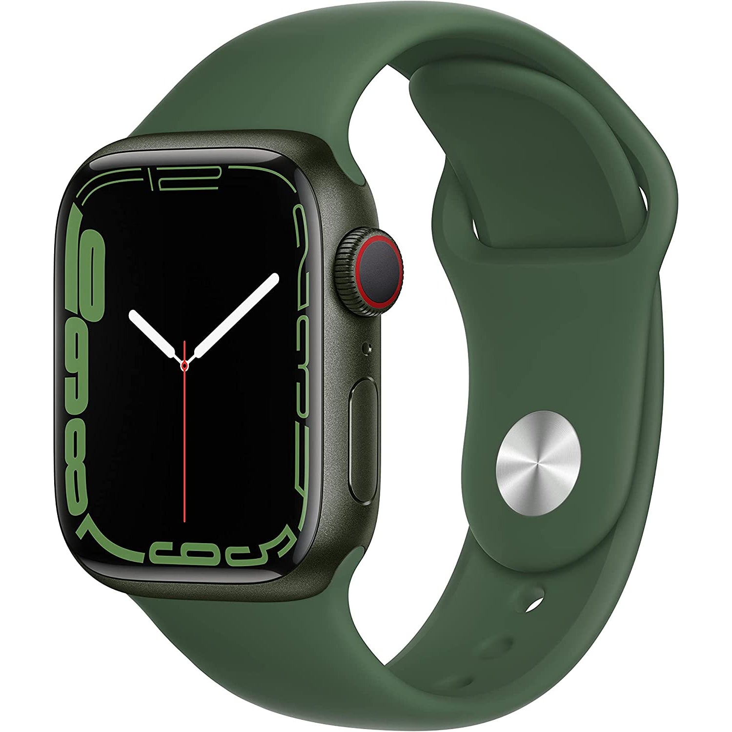 Apple Watch Series 7 45mm GPS + Cellular Green Aluminium Green Sport Band - Refurbished Good