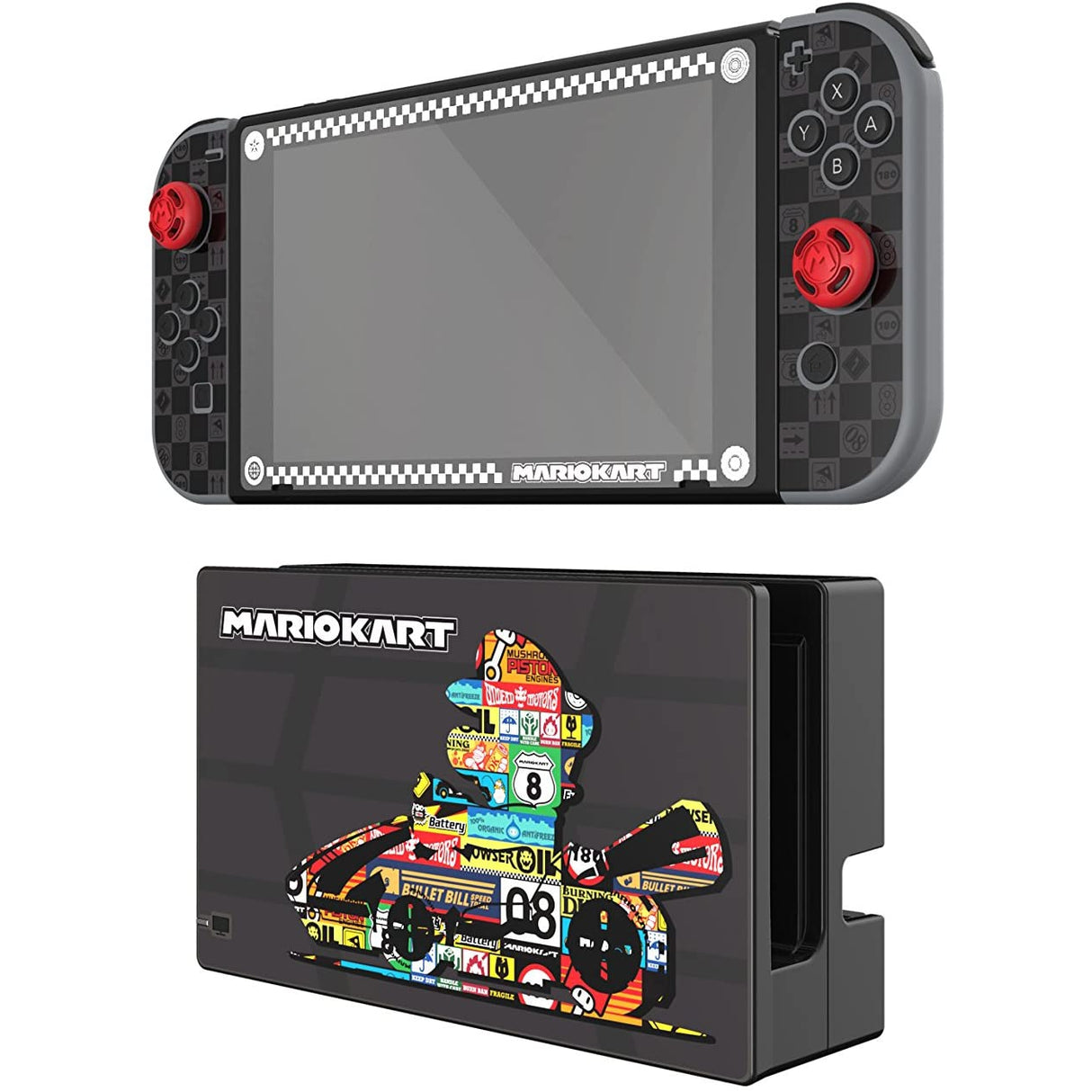 PDP Nintendo Switch Mario Kart Play and Protect Skin - Black