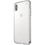 Speck Presidio Clear & Glitter Case for iPhone XS Max - Clear/Gold Glitter