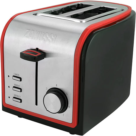 Zanussi ZST-6579-RD 2-Slice Toaster - Grey / Red