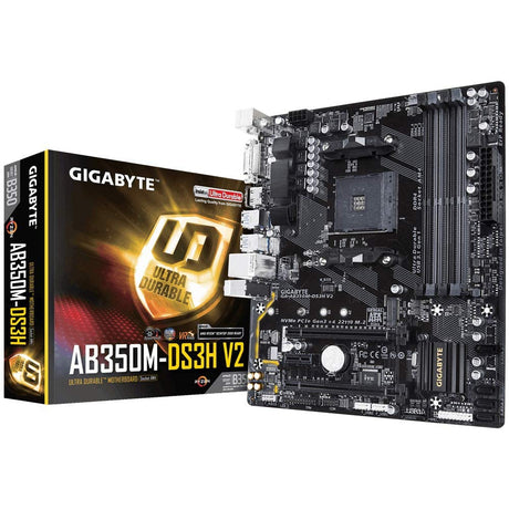 Gigabyte GA-AB350M-DS3H V2 (rev. 1.1) Socket AM4 AMD B350 Micro ATX - Motherboard
