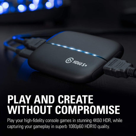Elgato HD60 S+ Capture Card for PS5, PS4, Xbox Series X/S, USB 3.0