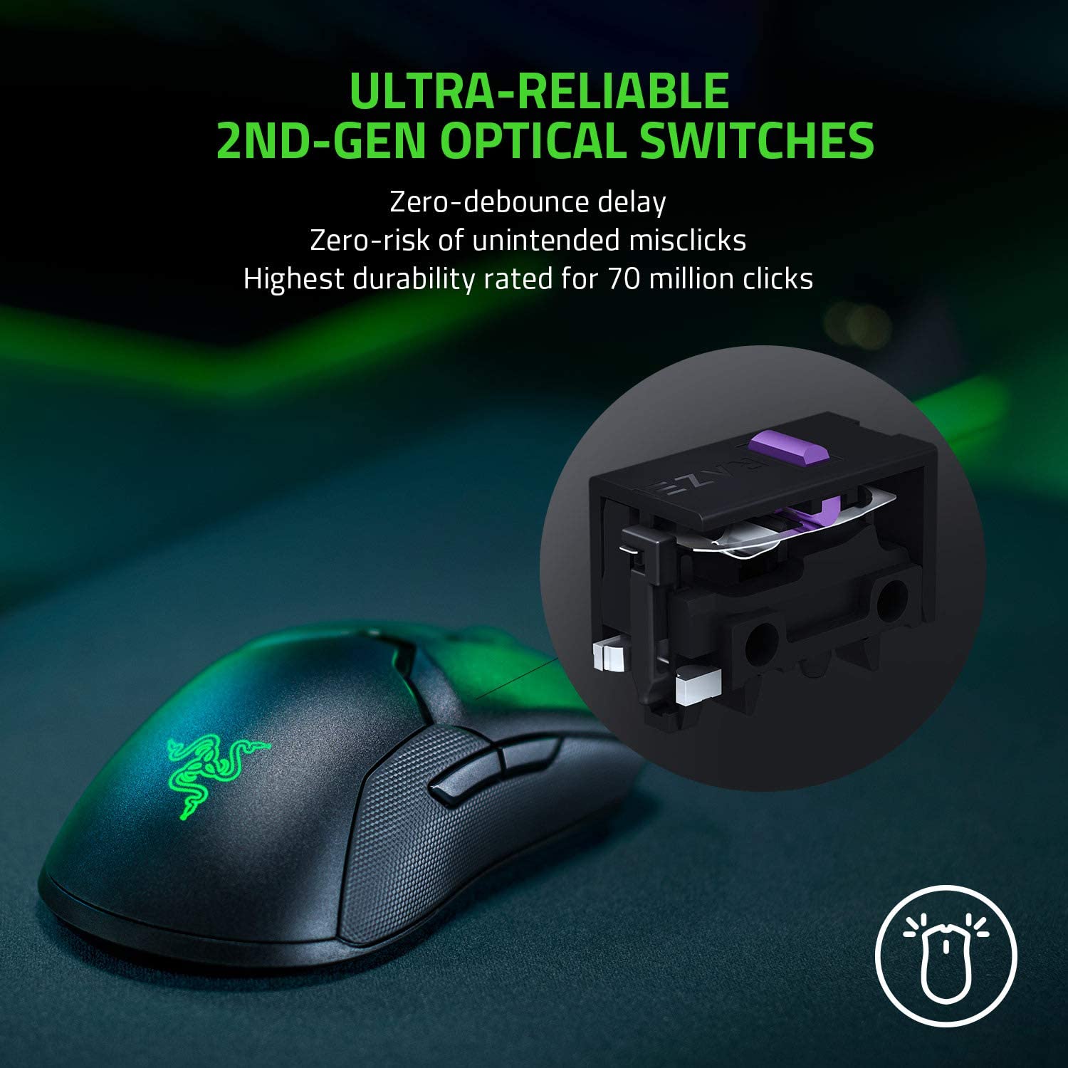 Razer Viper Ultimate - Wireless Gaming Mouse with Charging Dock