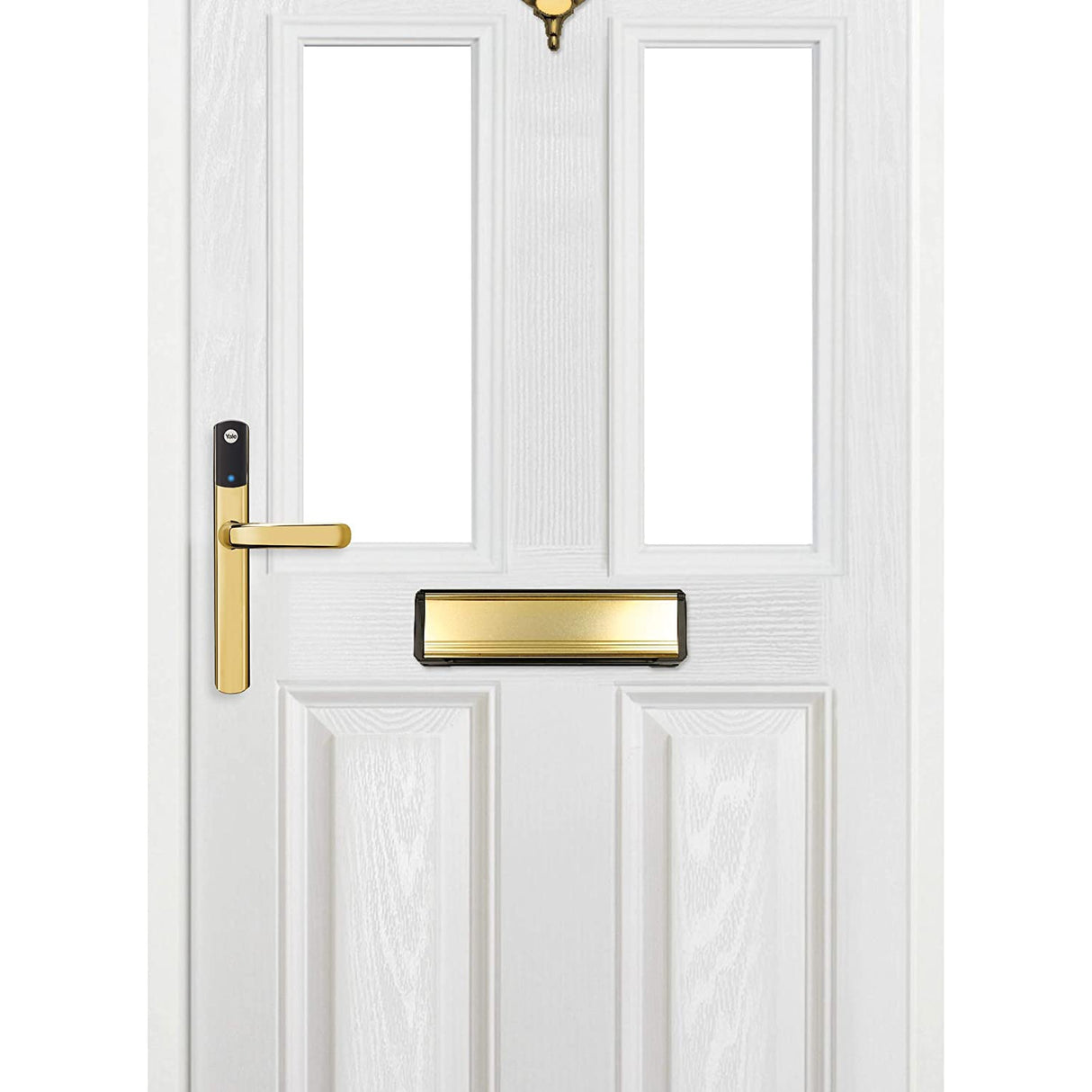 Yale Conexis L1 Polished Smart Digital door lock, Brass/Silver