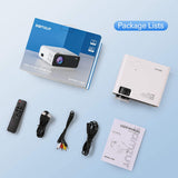 Projector, WiFi Mini Projector Portable, Samzuy 1080P