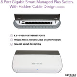 Netgear 8-Port Gigabit Ethernet Smart Managed Plus Switch