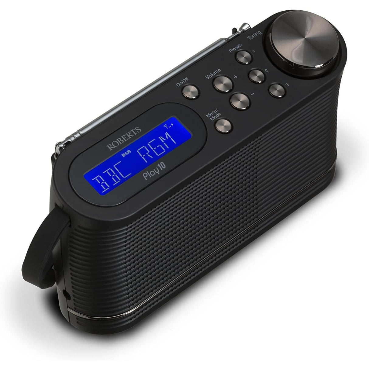Roberts Radio Play10 DAB/DAB+/FM Digital Radio, Black - Refurbished Excellent - NO PSU