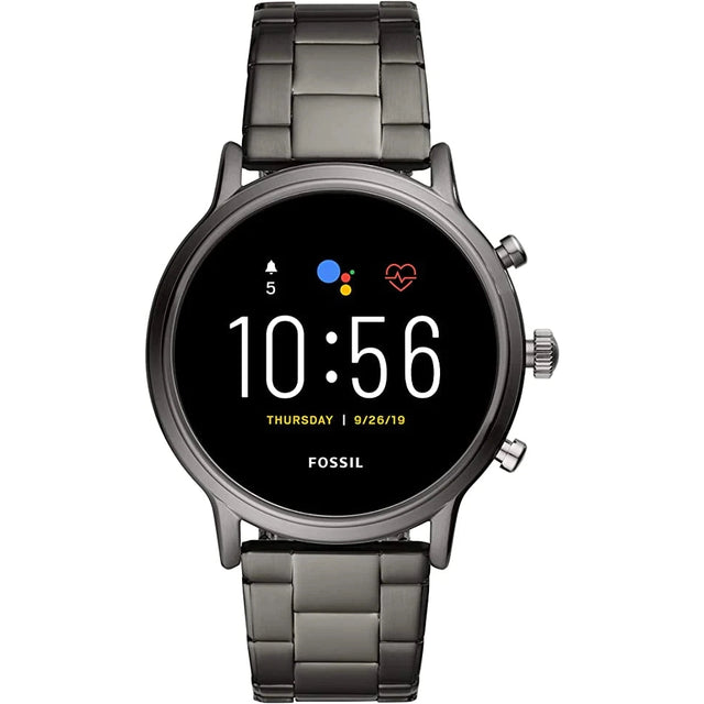 Fossil Gen 5 The Carlyle HR Smartwatch - Smoke Stainless Steel - Refurbished Pristine