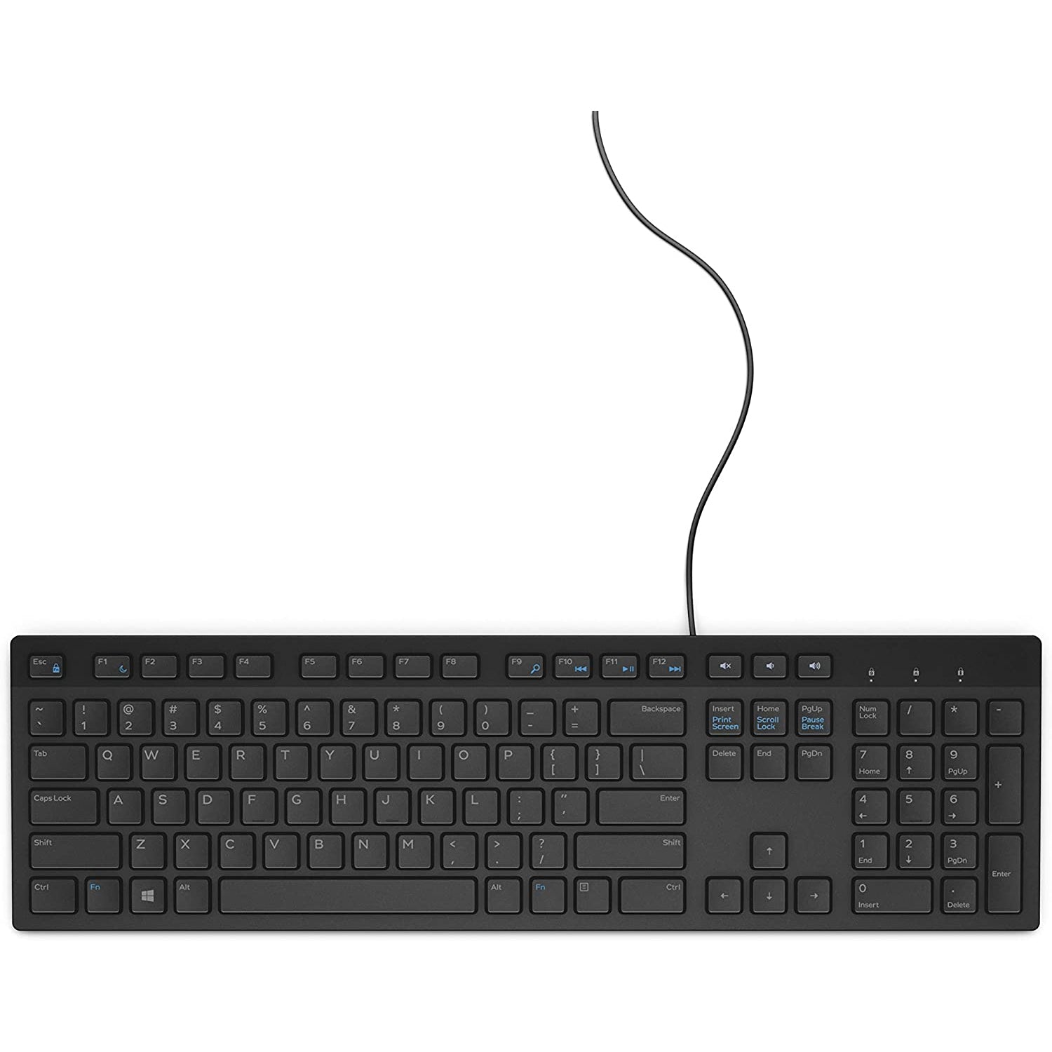 Dell Multimedia Keyboard KB216 PC / Mac Keyboard - Black - Refurbished Good